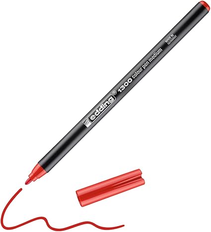 Rotulador edding 1300 rojo