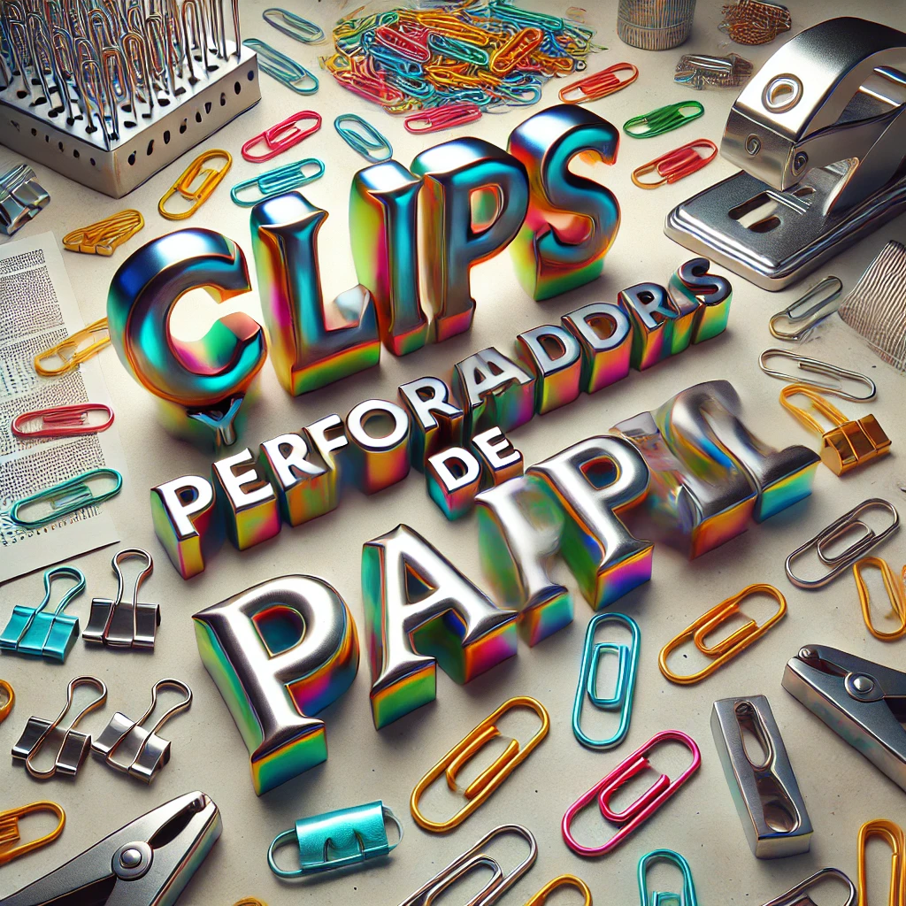 Clips y perforadoras de papel