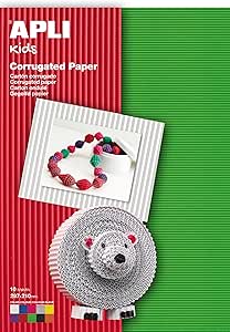 Cartón corrugado multicolor A4 10 hojas