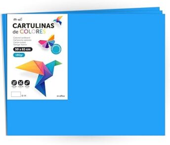 cartulina 50 x 65 cm azul