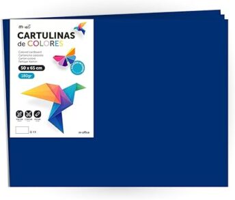 cartulina 50 x 65 cm azul oscuro