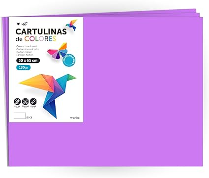 cartulina 50 x 65 cm lila