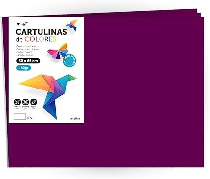 cartulina 50 x 65 cm morado