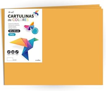 cartulina 50 x 65 cm naranja