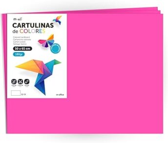 cartulina 50 x 65 cm rosa