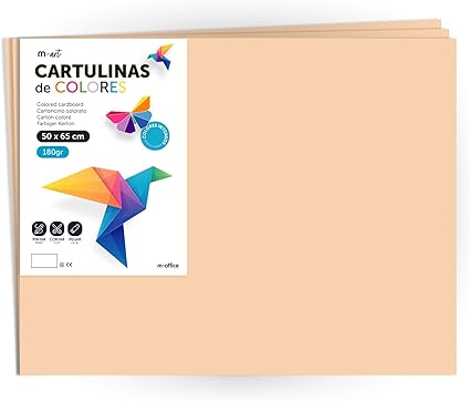 cartulina 50 x 65 cm vainilla