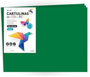 cartulina 50 x 65 cm verde oscuro