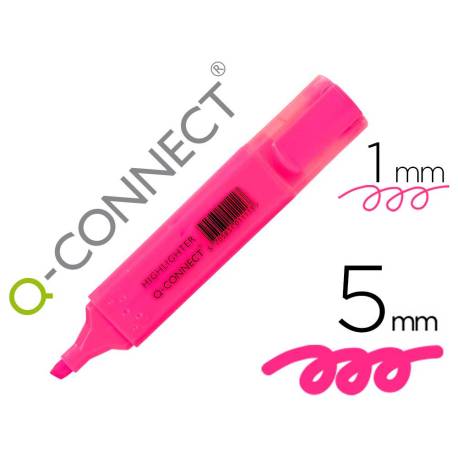 rotulador-fluorescente-q-connect-rosa-21770