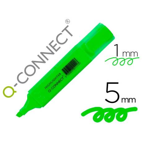 rotulador-fluorescente-q-connect-verde-26006