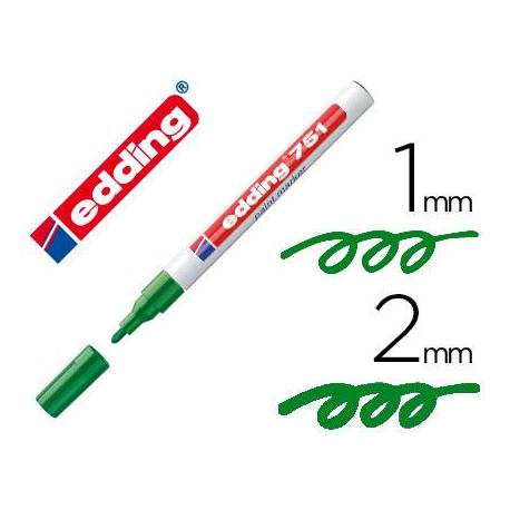 rotulador-marca-edding-punta-fibra-751-paint-marker-verde-efecto-lacado-79810
