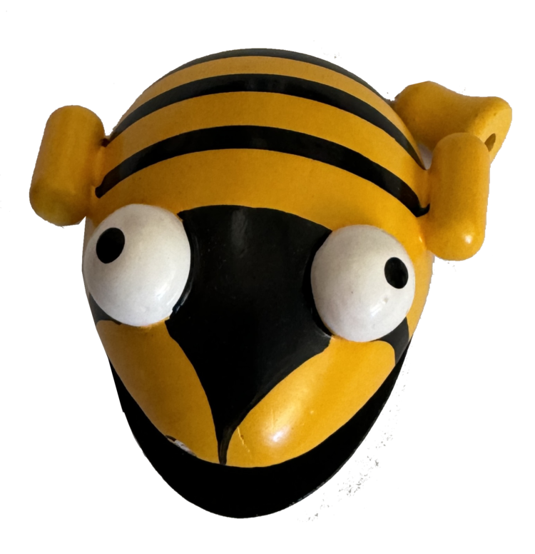 Castañuela de madera abeja
