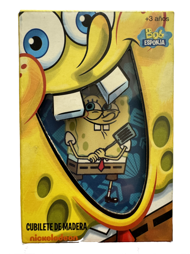 Cubilete madera Bob Esponja Disney