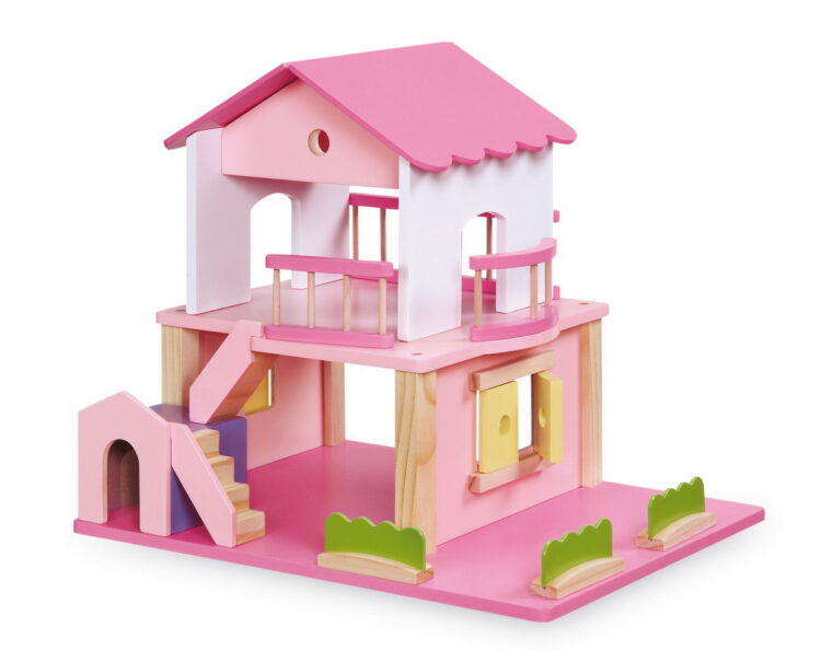 Casa madera rosa
