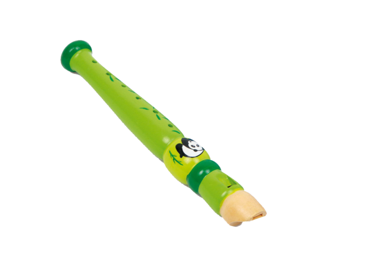 Flauta madera verde