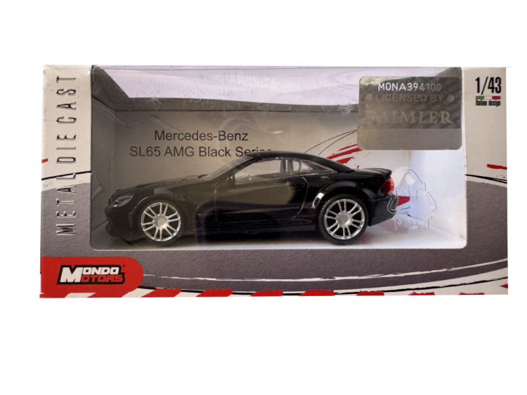 Coche maqueta metálica Mondo Motors Daimler SL65 AMG BLACK SERIES Licencia