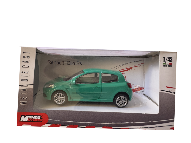 Coche maqueta metálica Renault Clio RS verde