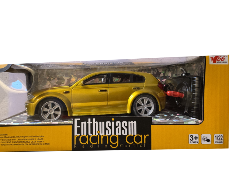 Coche radiocontrol BMV dorado
