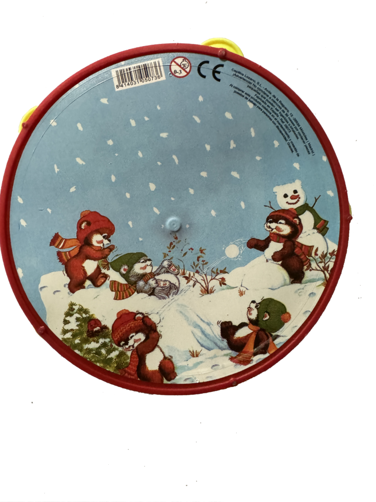 Panderetas de plástico navidad