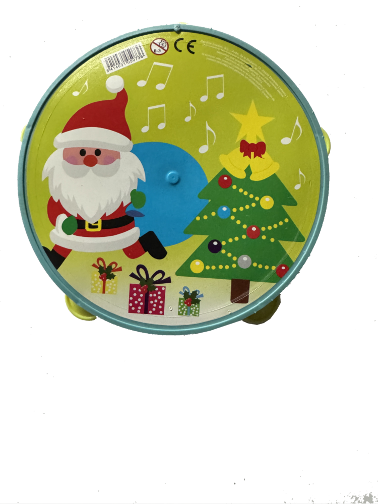 Panderetas de plástico navidad