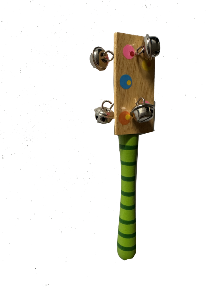 Juguete musical con cascabeles madera
