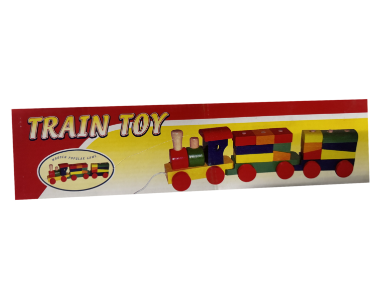 Tren de madera apilable