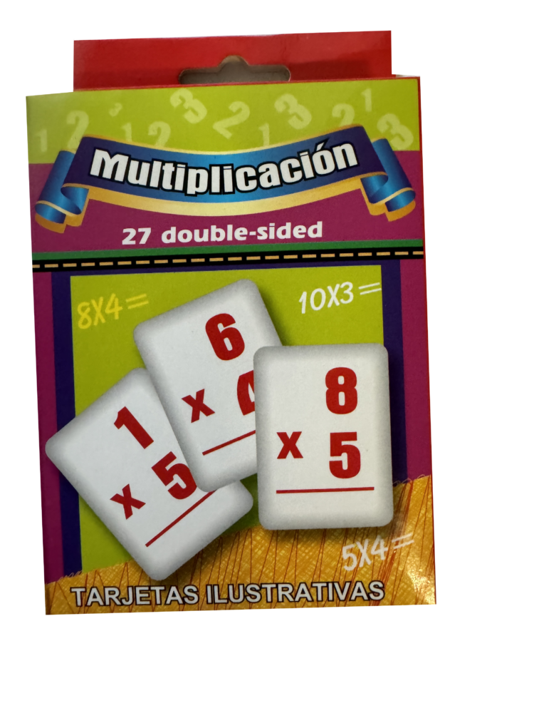 Tarjetas ilustrativas de multiplicación