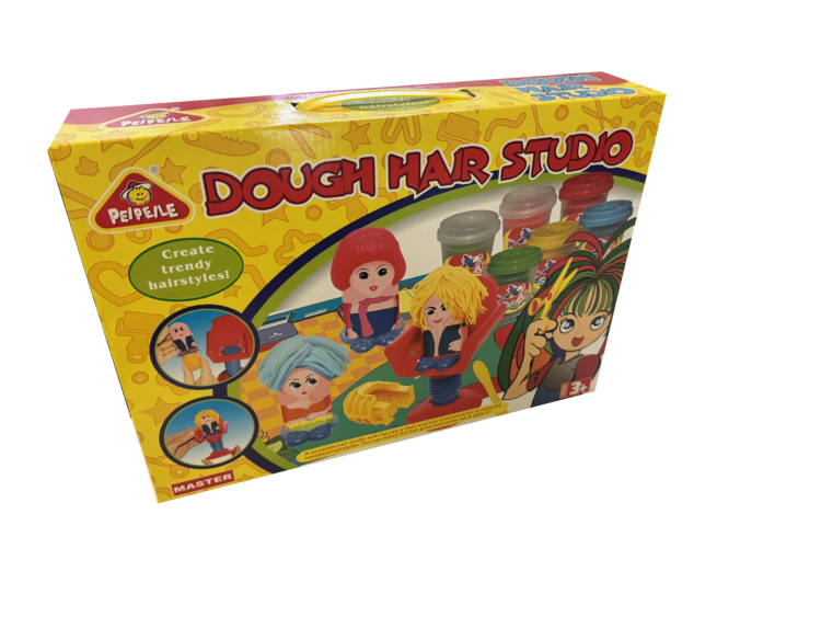 Estudio de pelo de plastilina