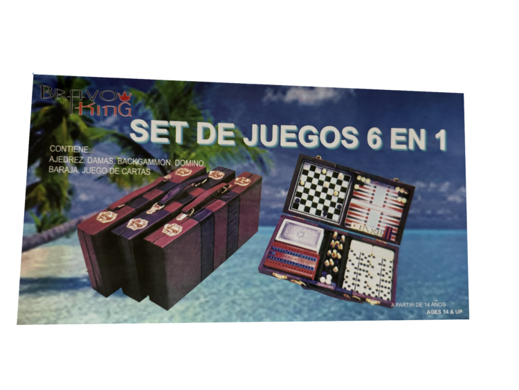 Maletín de juegos 6 en 1