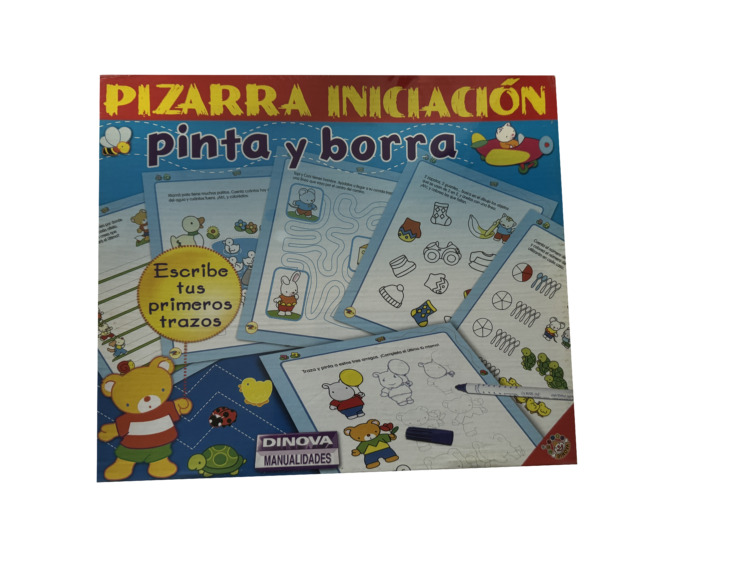 Pizarra iniciación pinta y borra Dinova