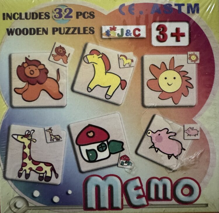 Juego memo multicolor