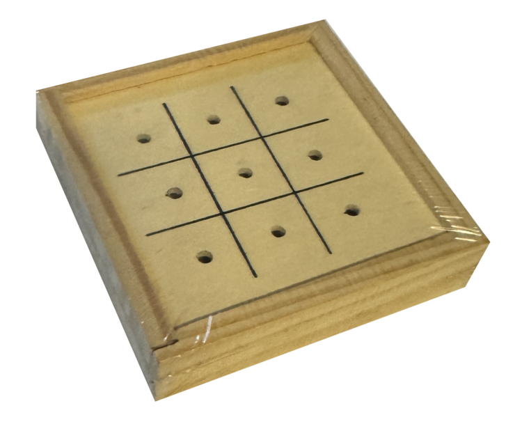 Juego mini 3 en raya madera
