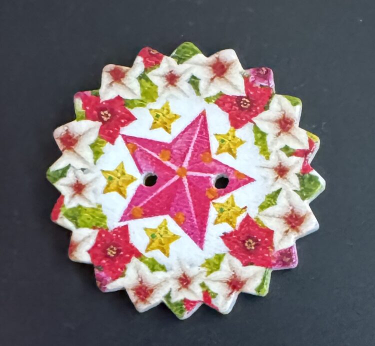 Botón puntas estrellas