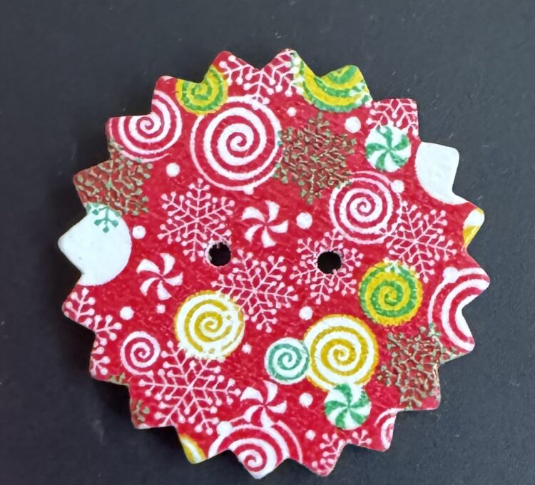 Botón puntas caramelo