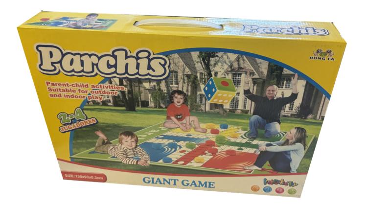 Juego parchís suelo gigante