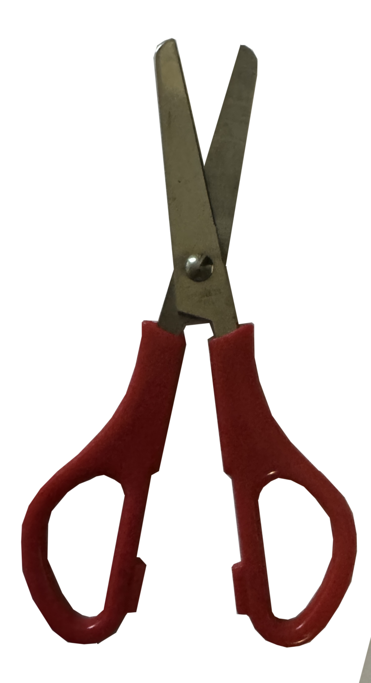Tijera escolar roja