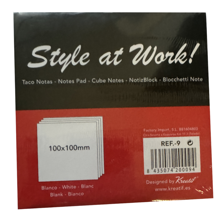Bloc de notas Style at work