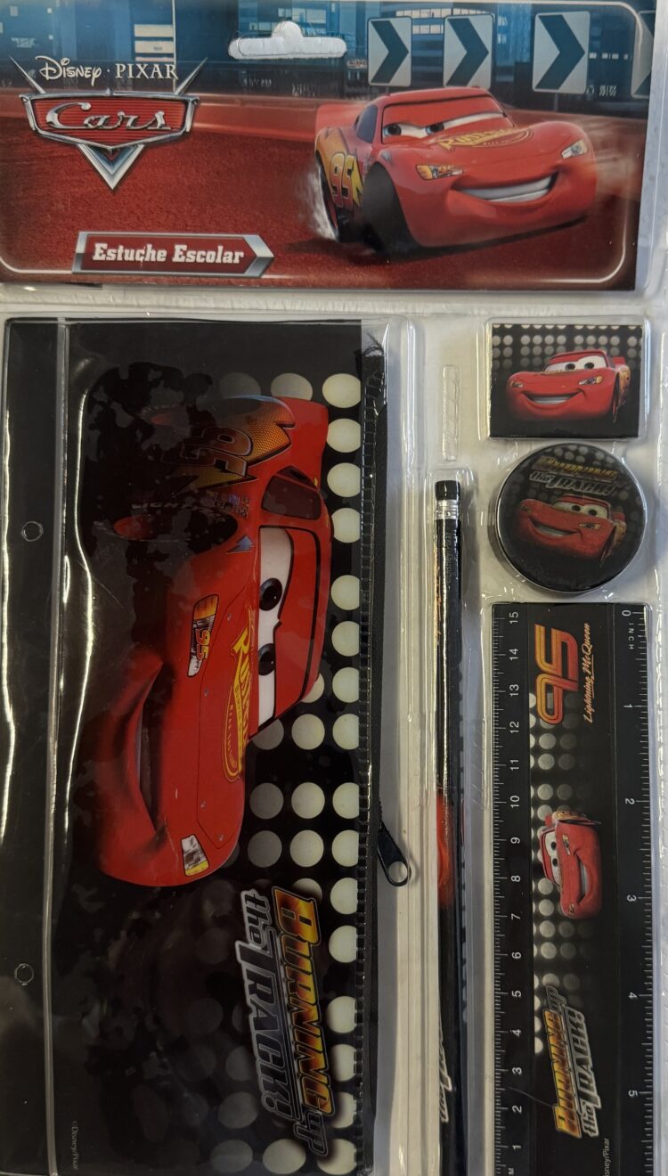 Set escritura Cars Disney