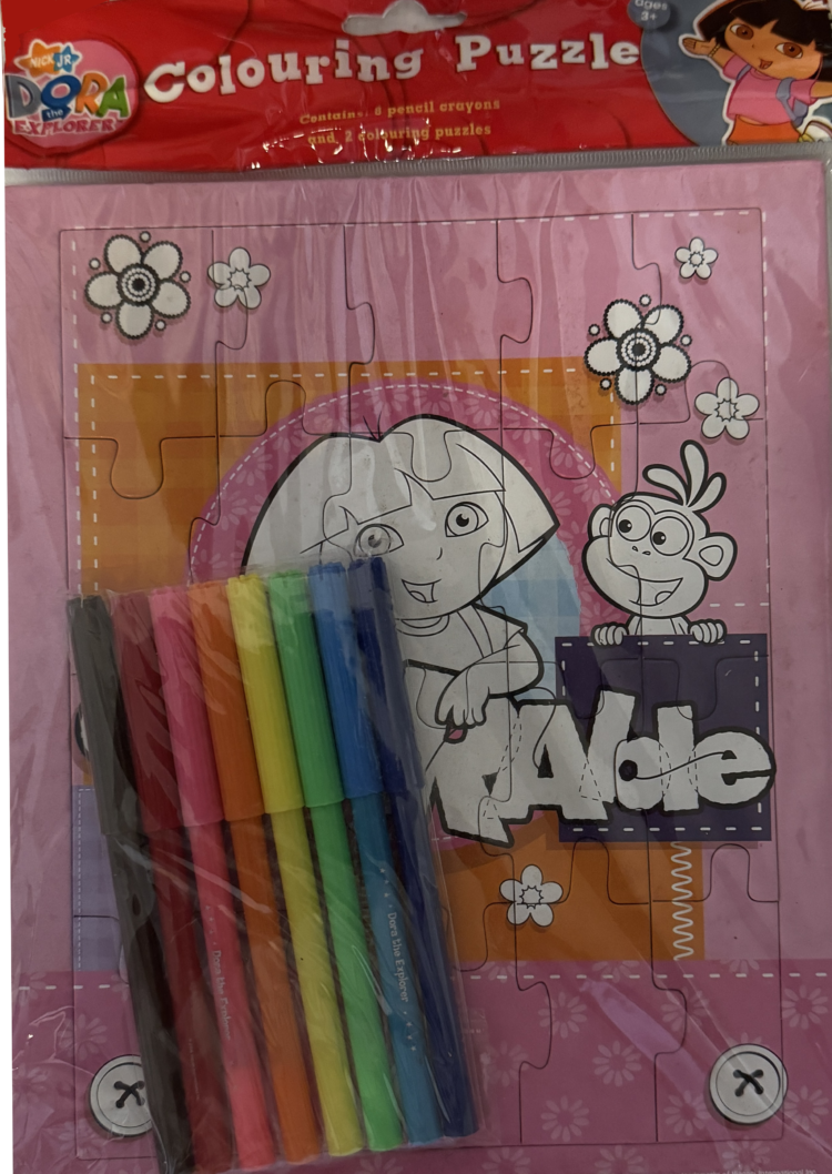 Puzle Dora la exploradora para colorear