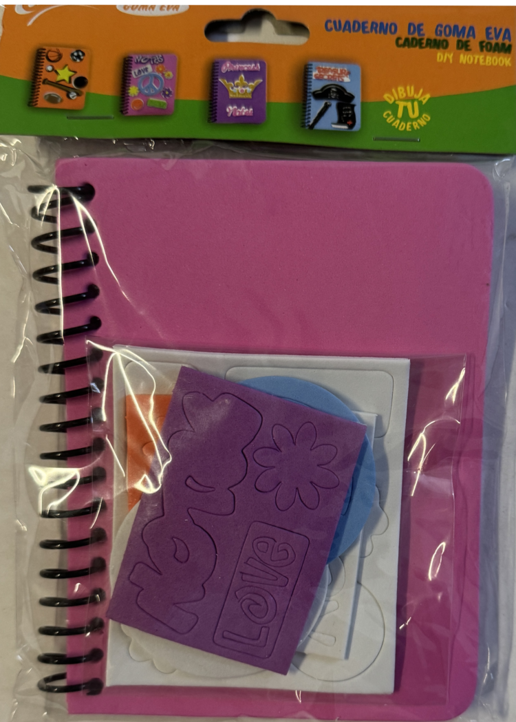 Libreta de goma eva