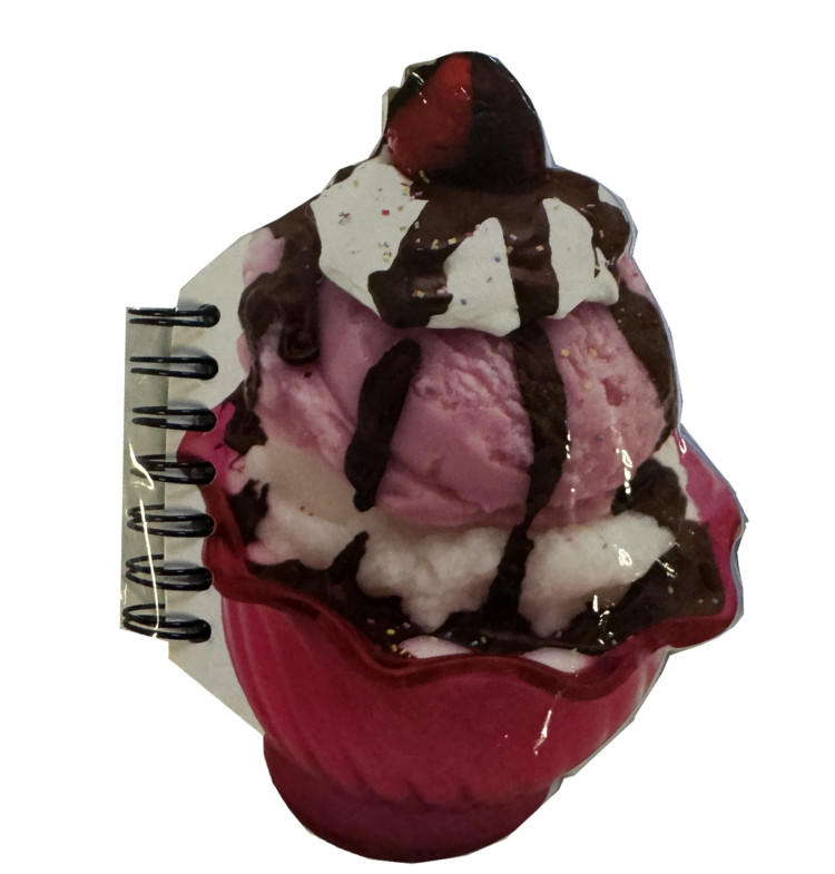 Libreta con forma de helado