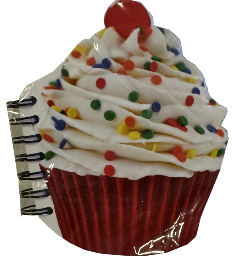 Libreta con forma cupcake