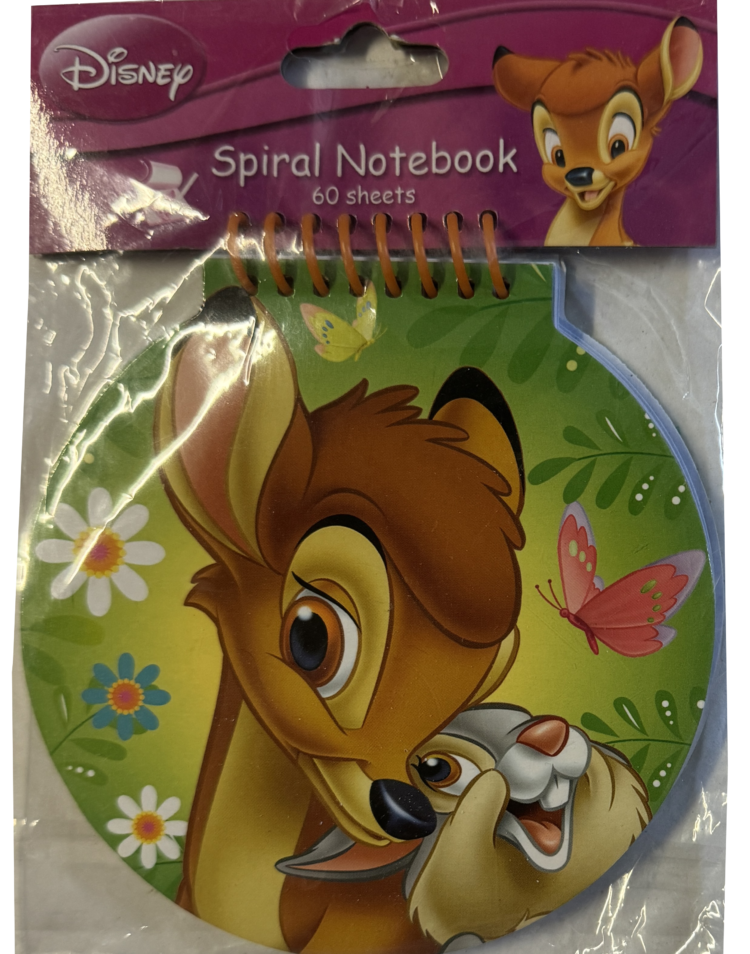 Libreta notas espiral Bambi Disney