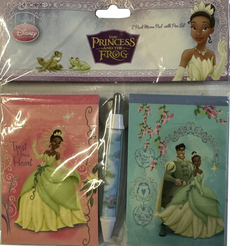 Pack 2 libretas con bolígrafo Tiana Disney