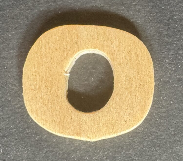 Letra O madera