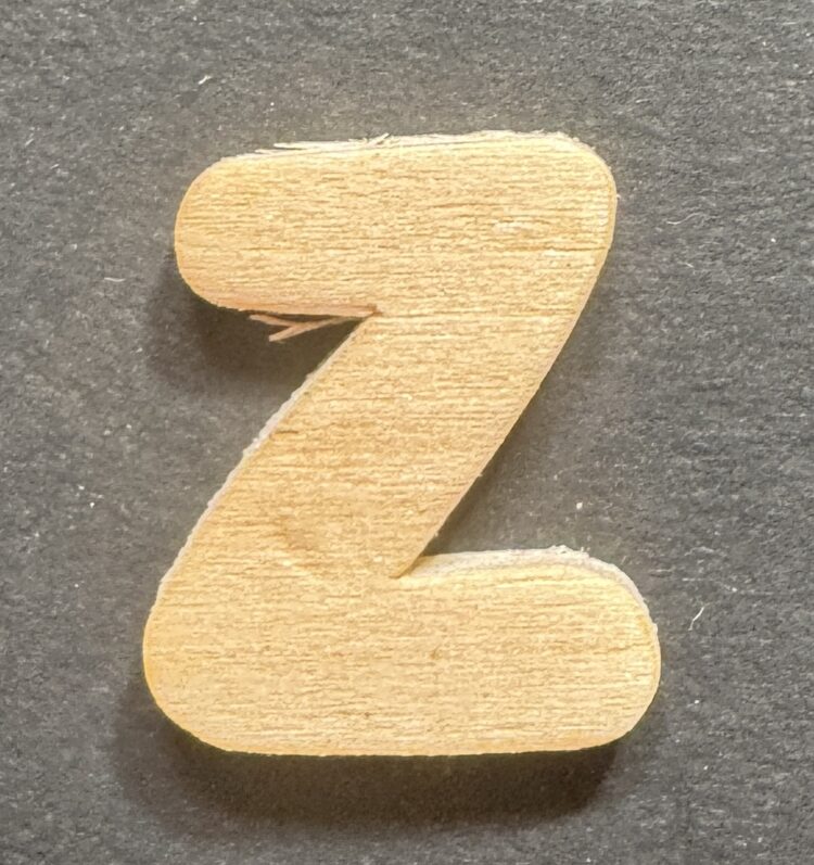 Letra Z madera