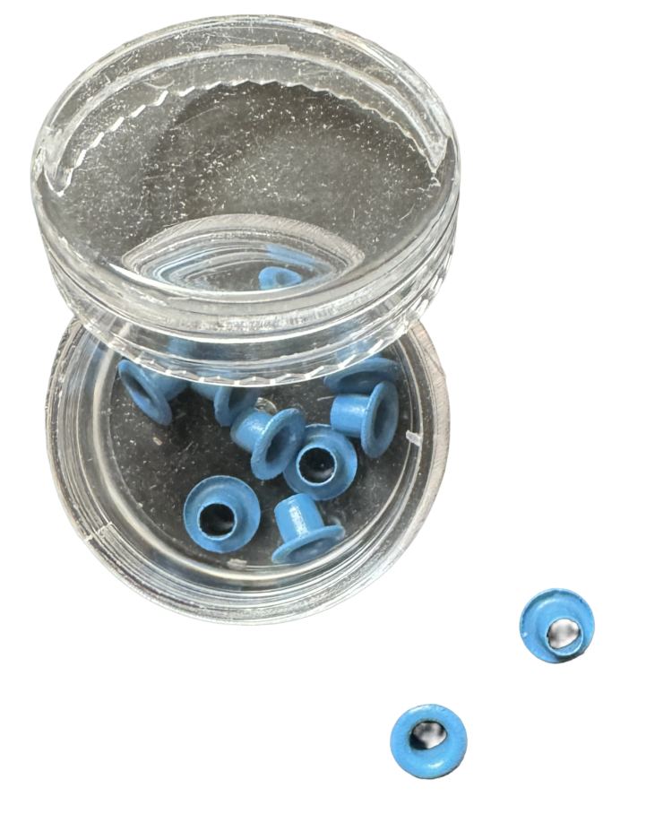 Bote ojales azul oscuro scrapbooking