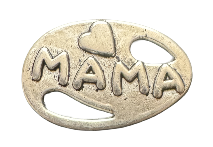 Abalorio chapa mamá