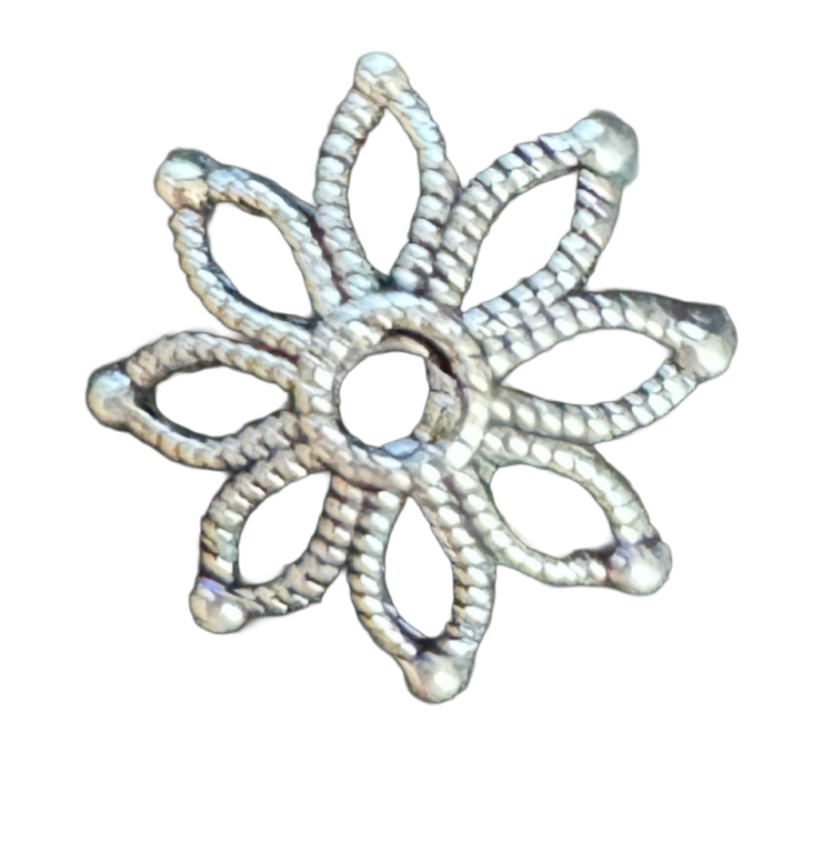 Abalorio flor cóncava
