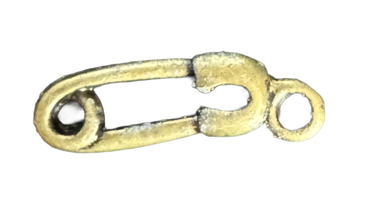 Abalorio imperdible bronce