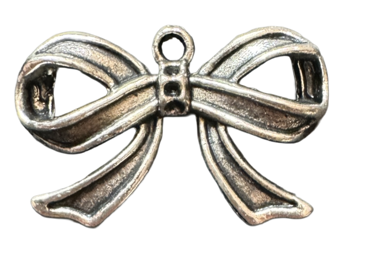 Abalorio moña plateada